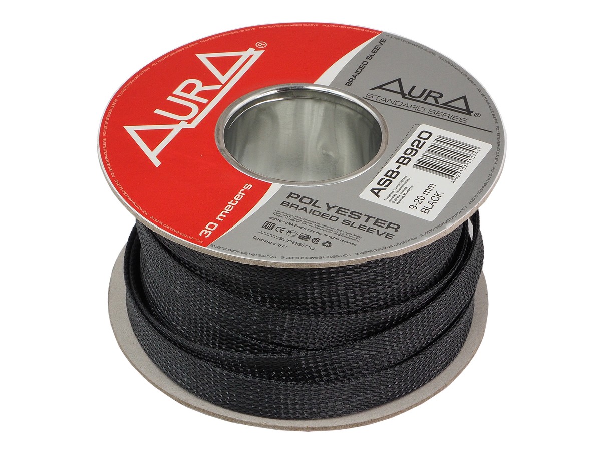 Полиэстеровый рукав (змеиная кожа) AurA ASB-920 BLACK 