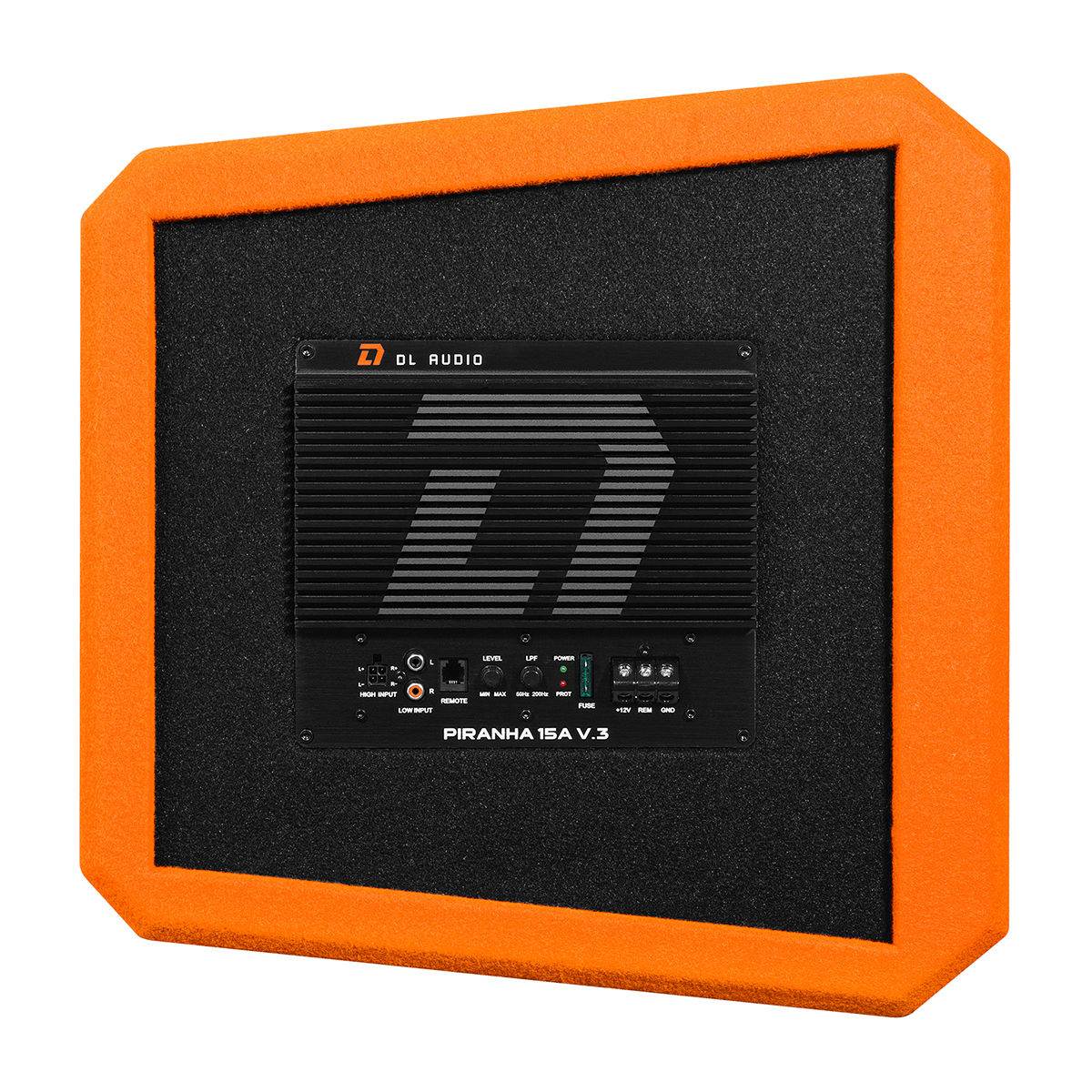 Cабвуферы корпусные активные DL Audio Piranha 15A V3 Orange 