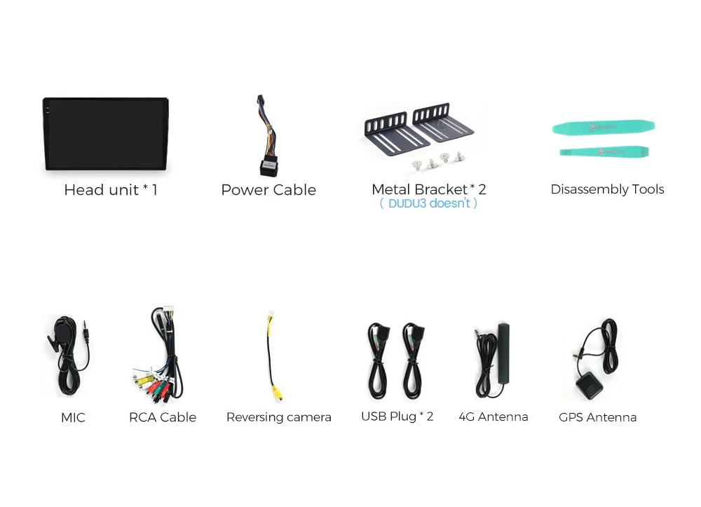 2-DIN ресиверы с навигацией DUDU Dudu3 7" 4-64 