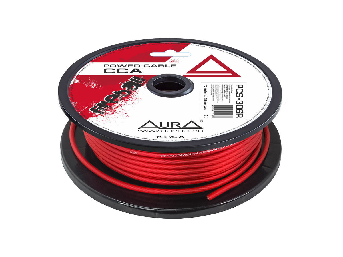 Кабели силовые, разъемы. Крепеж для кабеля. AurA PCS-306R 