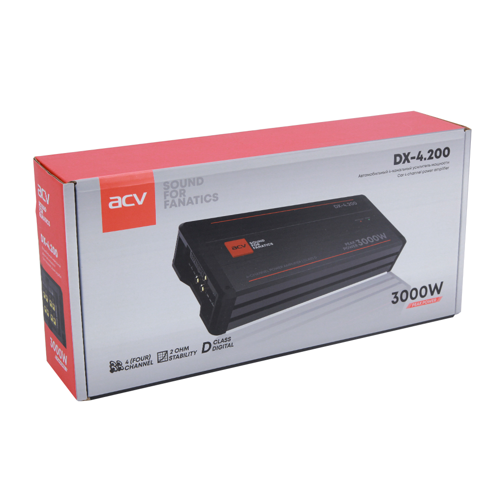 Четырёхканальные усилители ACV DX-4.200 
