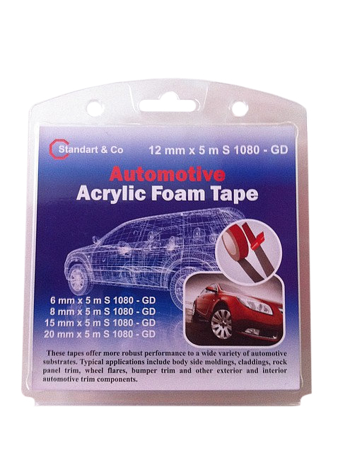 Скотч двусторонний Standart&Co 5 м 12 мм