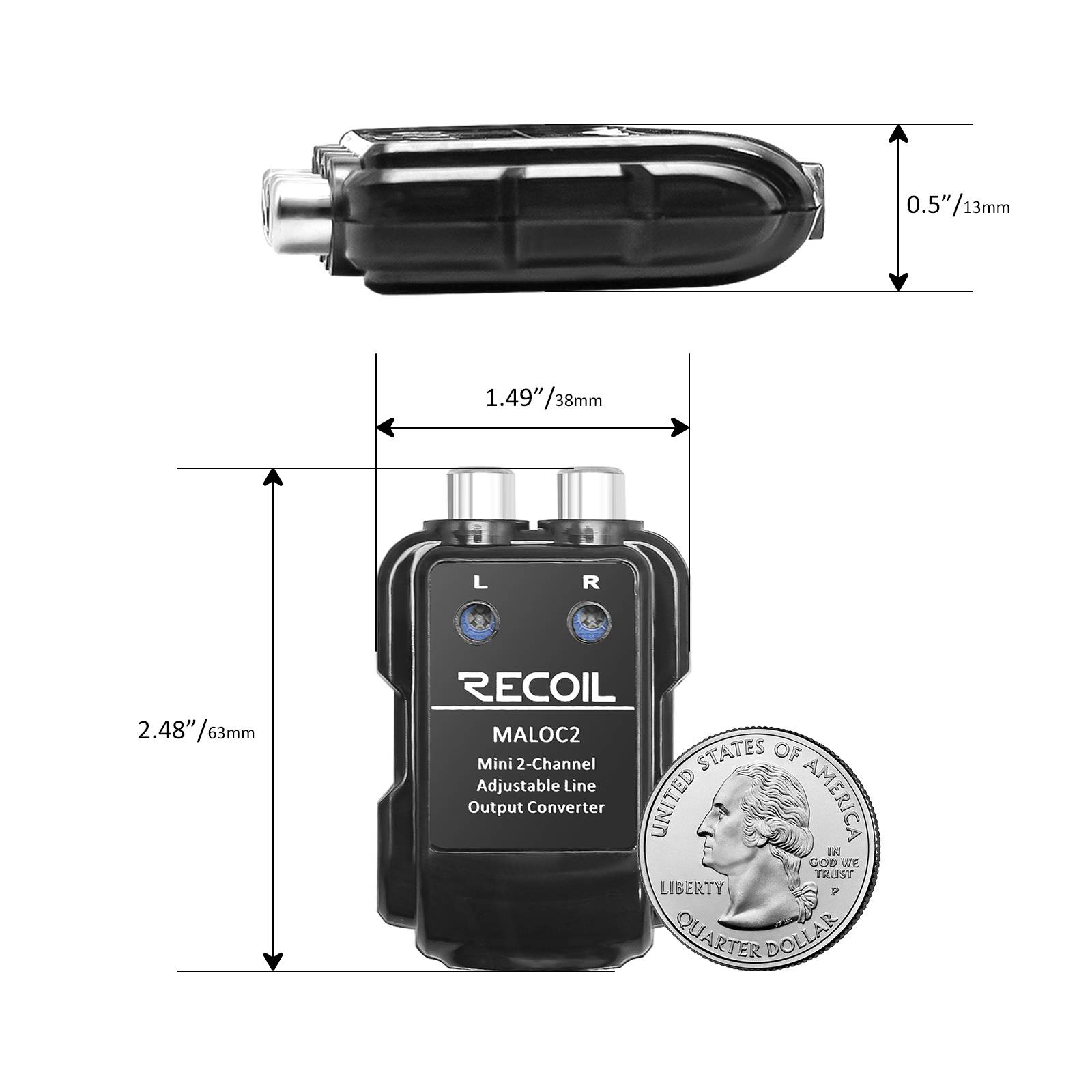 Интерфейсы для подключения усилителей Recoil MALOC2 