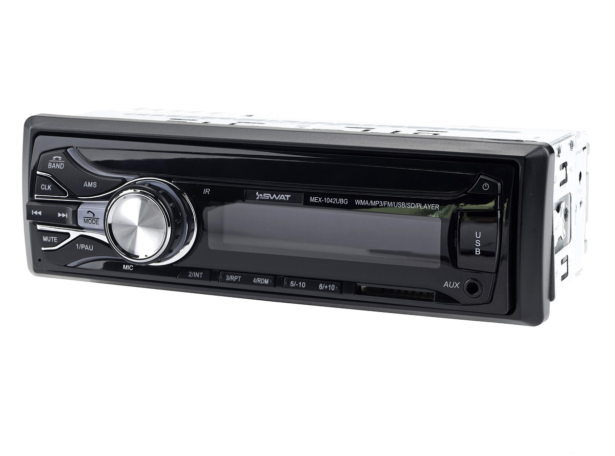 1-DIN USB/SD-ресиверы (без CD) Swat MEX-1042UBG 
