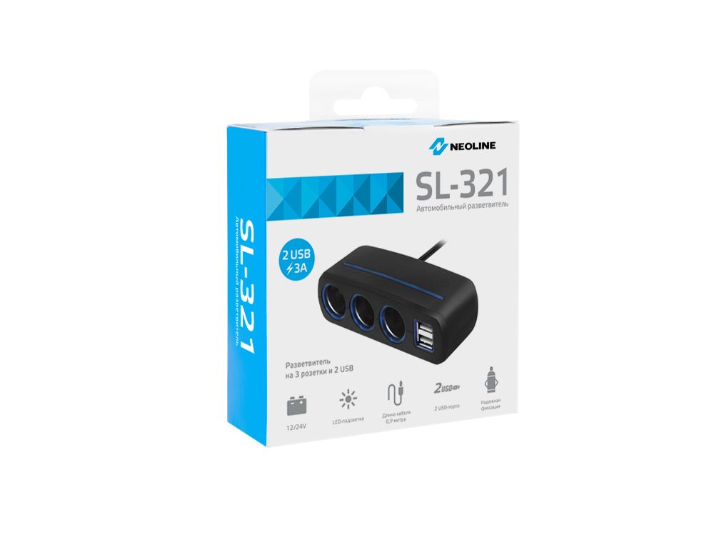 Разветвители для прикуривателей Neoline SL-321