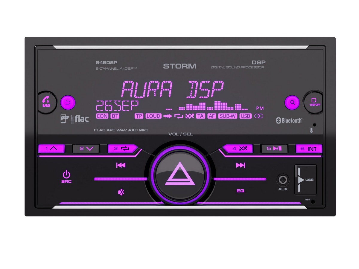 2-DIN DVD/MP3 ресиверы AurA STORM-846DSP 