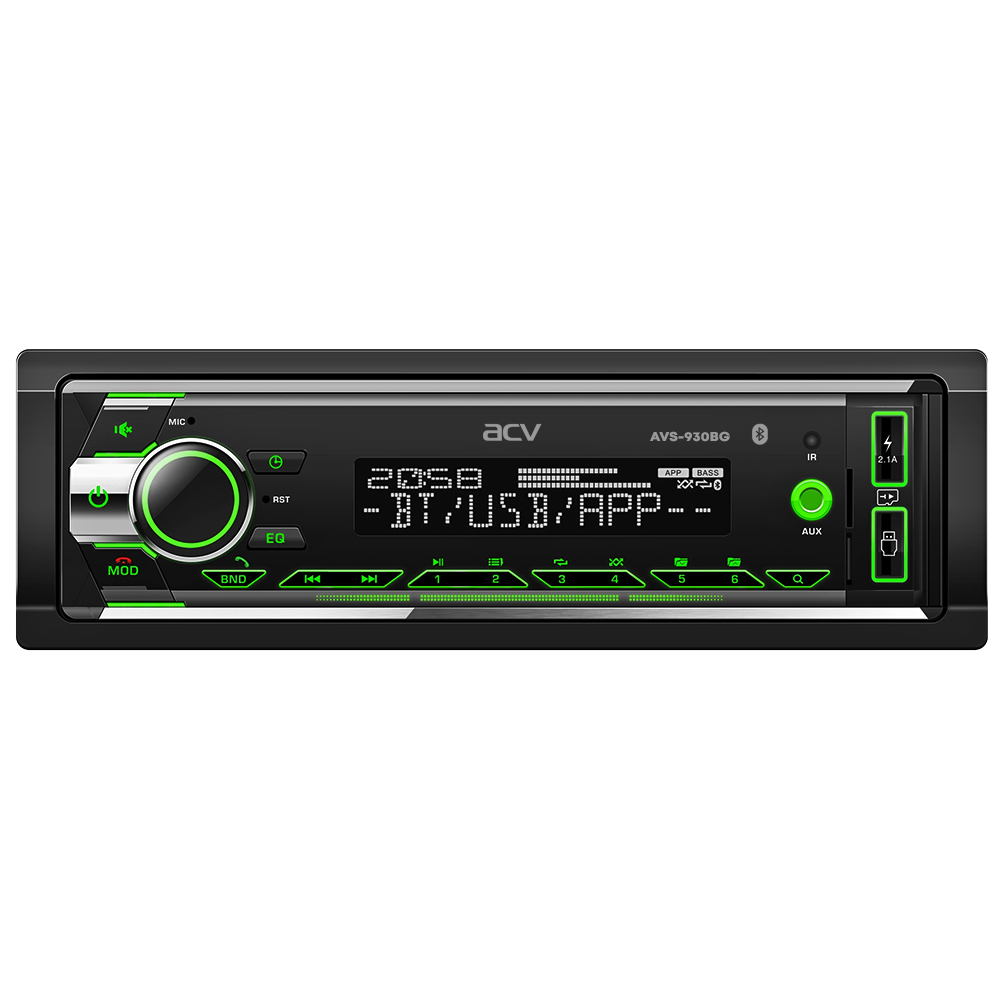 1-DIN USB/SD-ресиверы (без CD) ACV AVS-930BG 