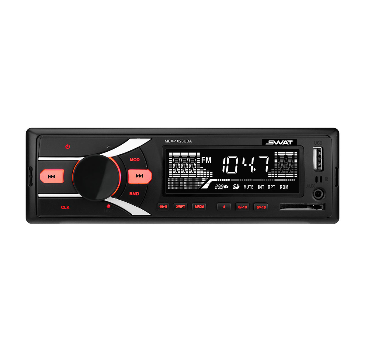 1-DIN USB/SD-ресиверы (без CD) Swat MEX-1026UBA 