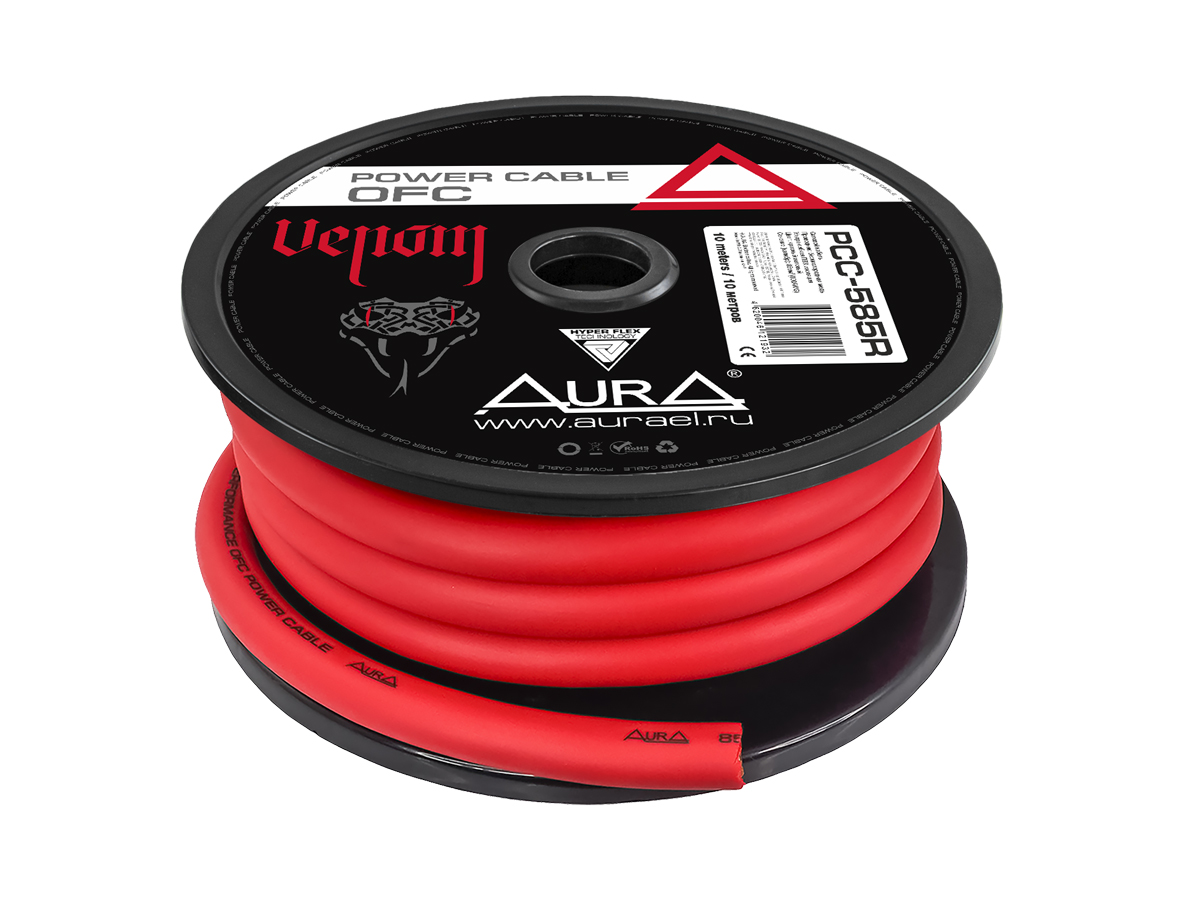 Кабели силовые, разъемы. Крепеж для кабеля. AurA PCC-585R 