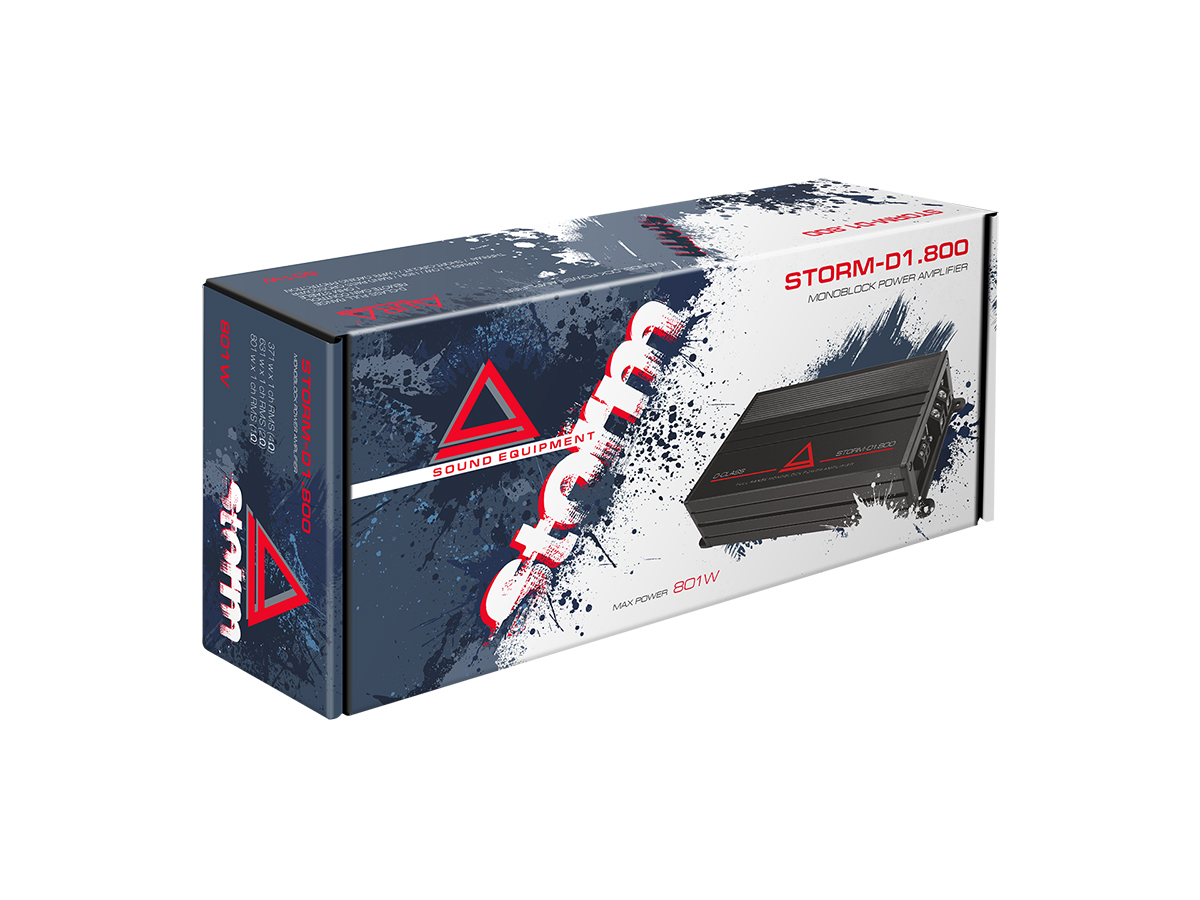 Одноканальные усилители AurA STORM-D1.800 
