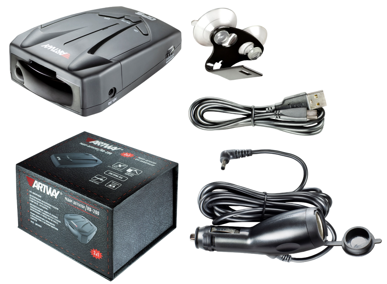 Радар-детекторы с GPS ARTWAY RD-200 GPS ALLIGATOR