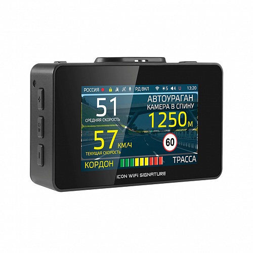 Комбоустройства (Видеорегистраторы с радар-детекторами) iBOX iCON WiFi Signature