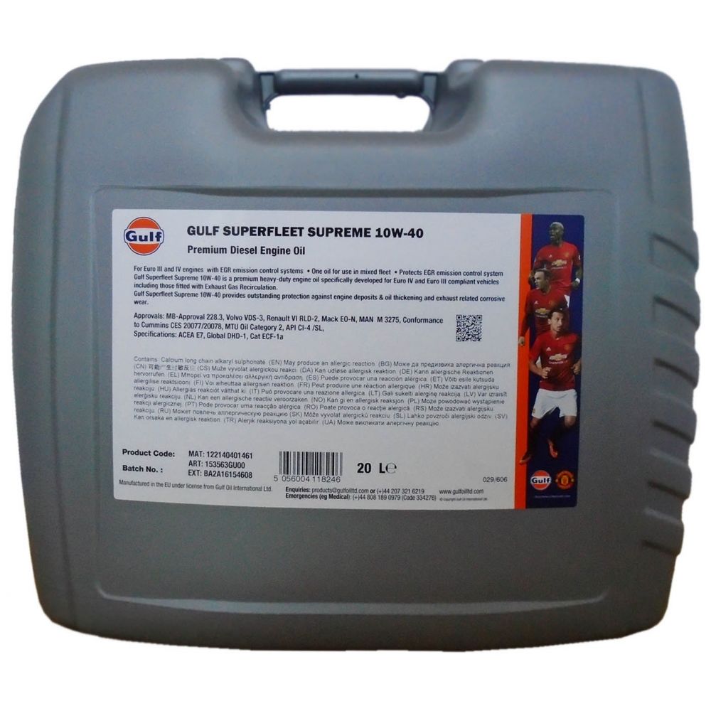 Gulf Superfleet Supreme 10W40 20L