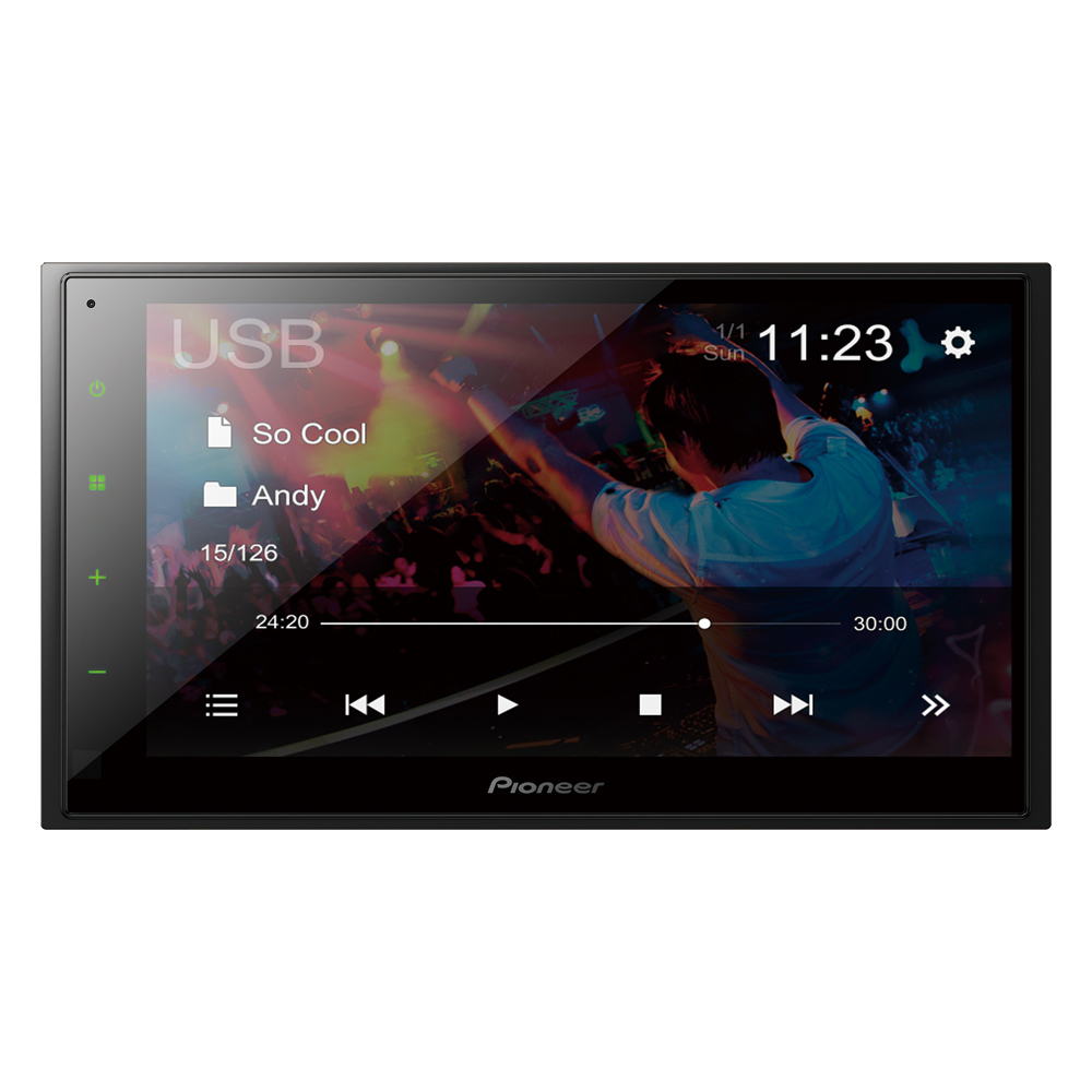 2-DIN Медиа-ресиверы со встроенным ЖК-экраном (без DVD) Pioneer DMH-A345BT 