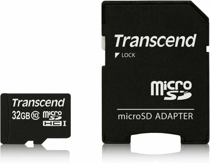 Карты памяти SD Transcend MicroSD 32Gb TS32GUSDHC10