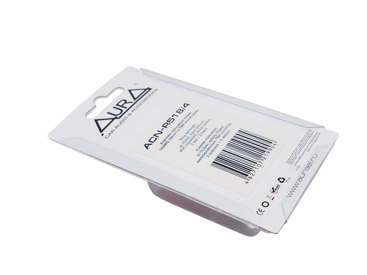 Клеммы акустические, силовые, коннекторы, гильзы AurA ACN-R518/4 