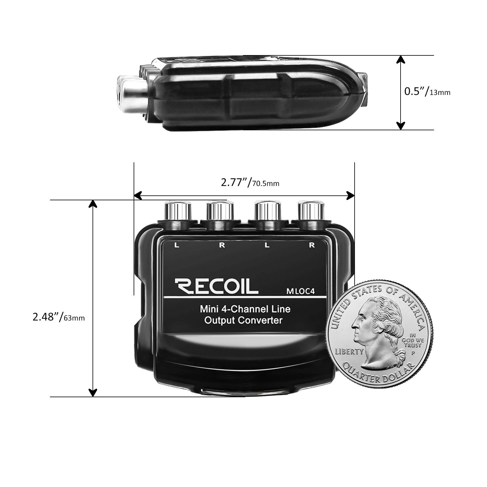 Интерфейсы для подключения усилителей Recoil MLOC4 