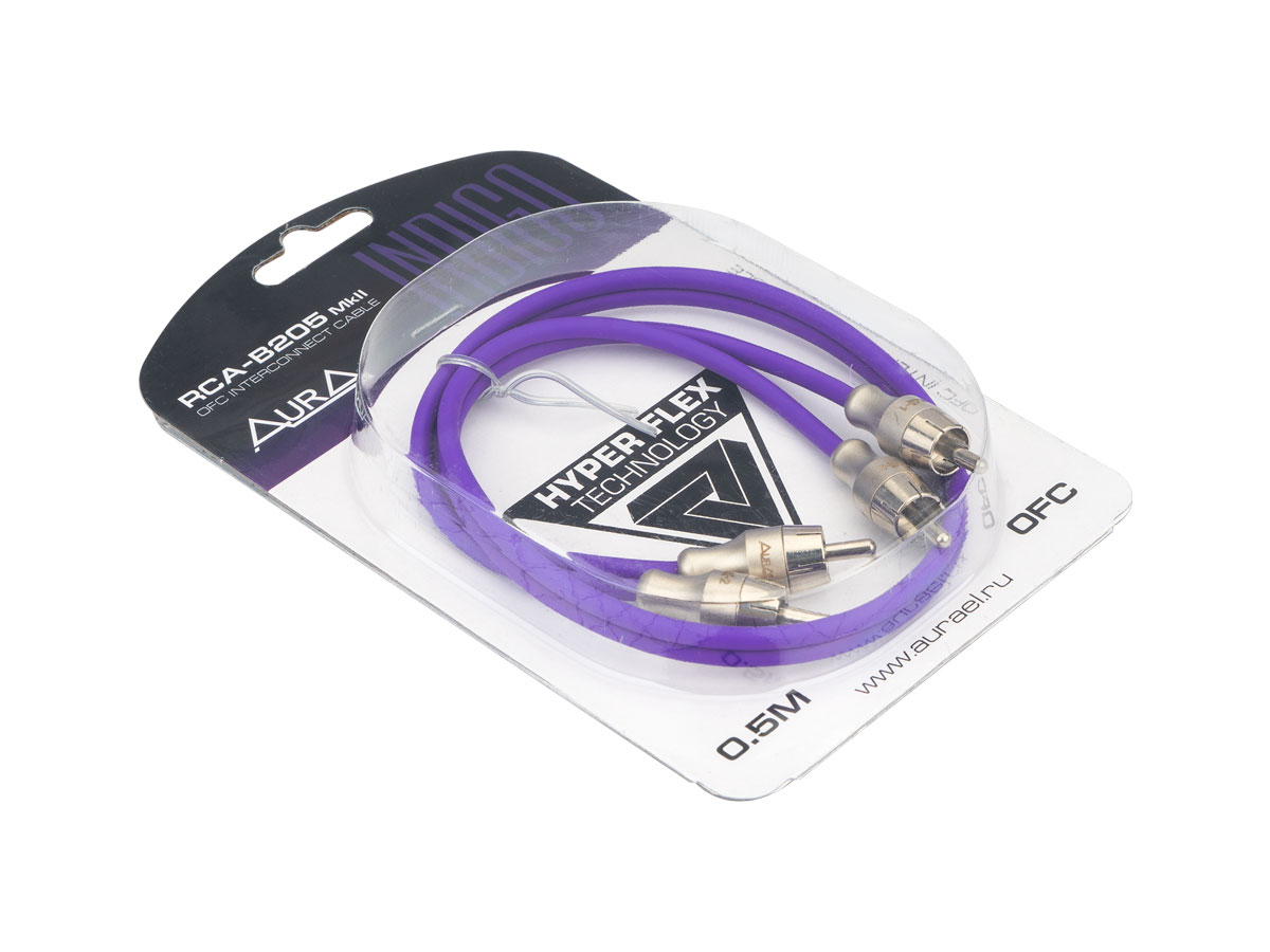 Кабели межблочные (RCA), AUX, HDMI, RCA разъёмы AurA RCA-B205 MkII 