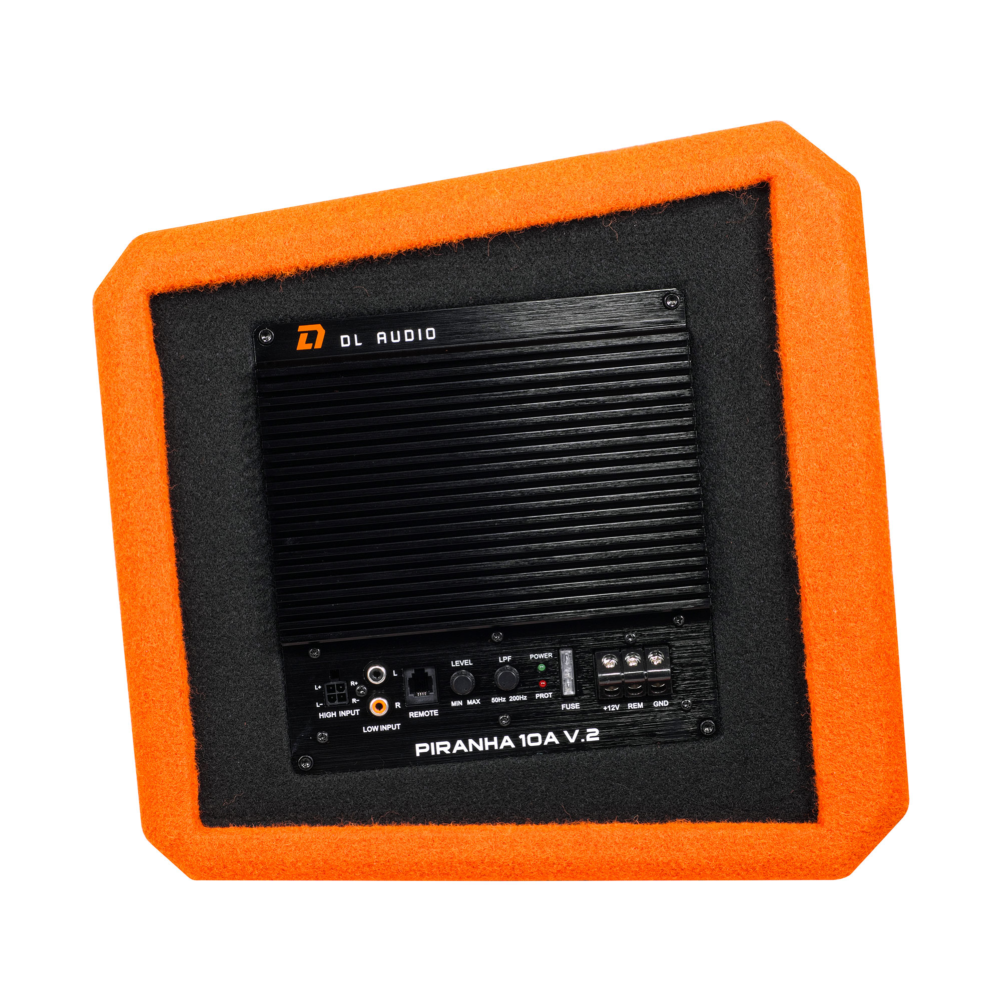Cабвуферы корпусные активные DL Audio Piranha 10A V2 Orange 