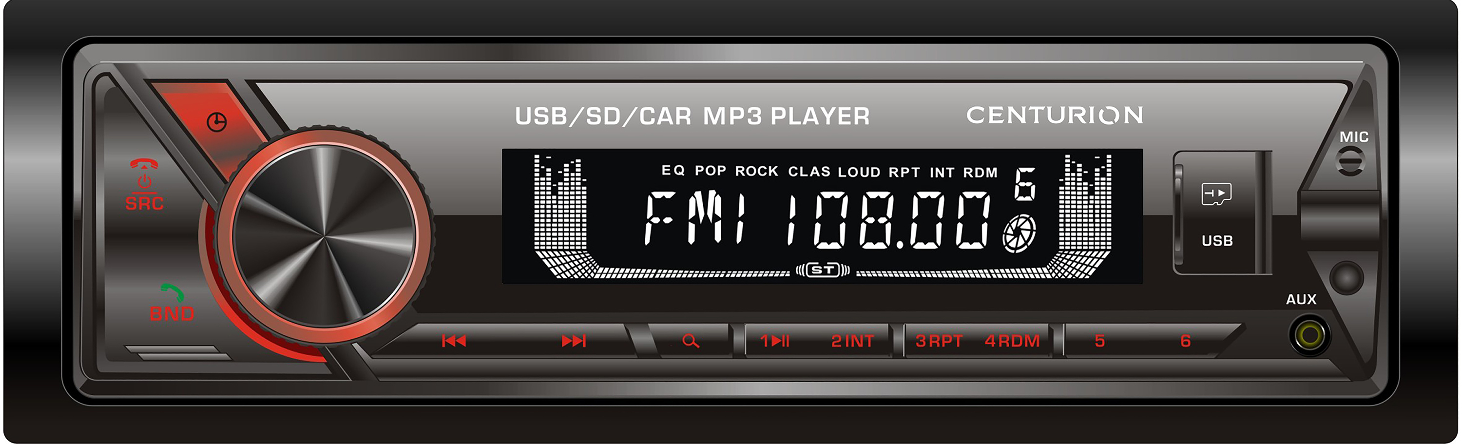 1-DIN USB/SD-ресиверы (без CD) Centurion MX-030 