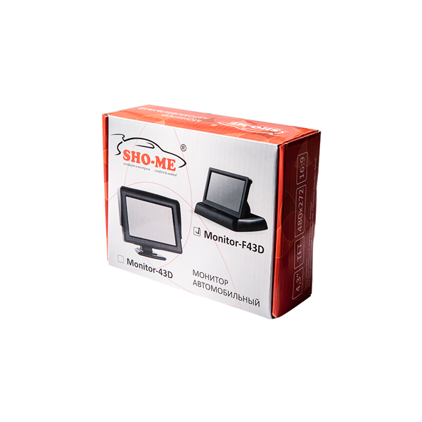 Мониторы для камер заднего вида Sho-me Monitor-F43D N 