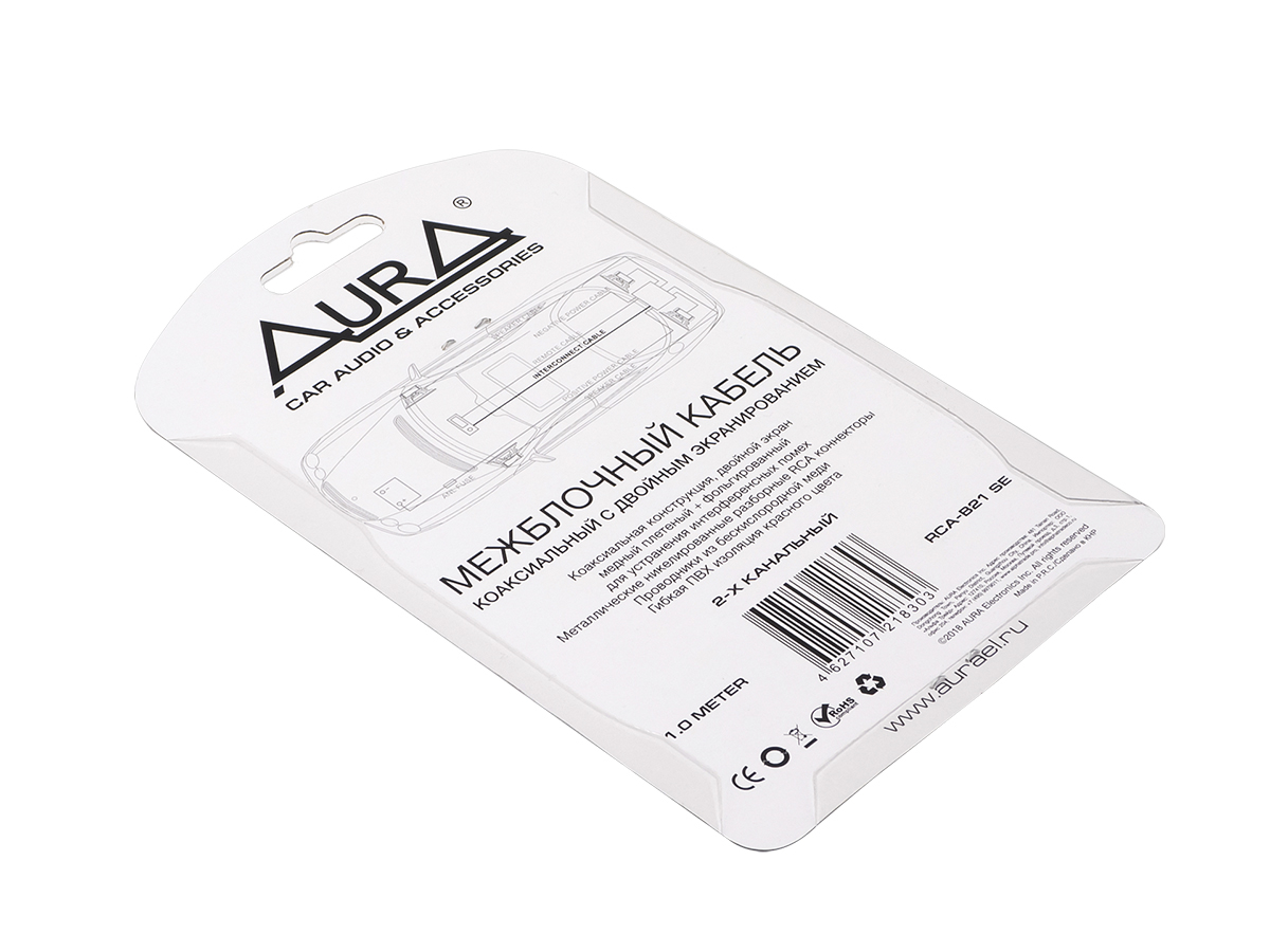 Кабели межблочные (RCA), AUX, HDMI, RCA разъёмы AurA RCA-B21 SE 