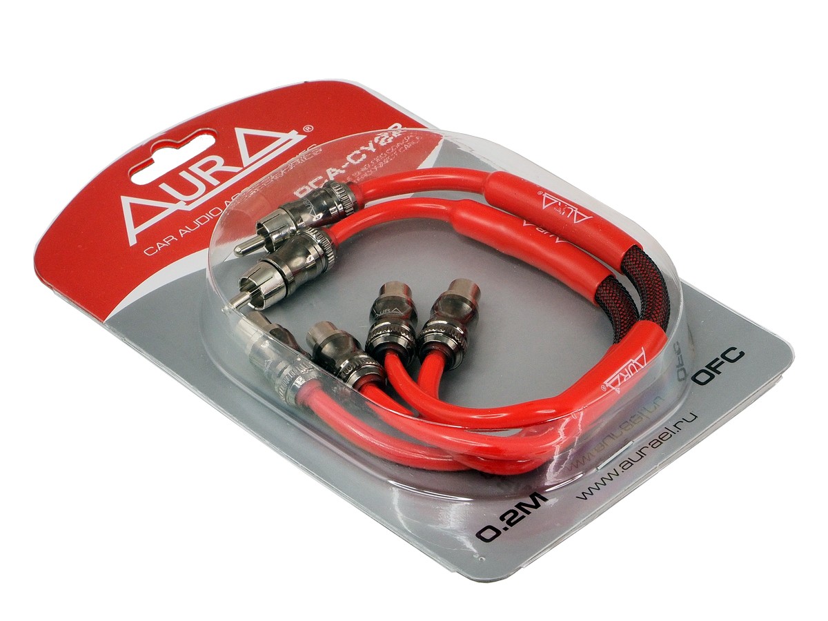 Кабели межблочные (RCA), AUX, HDMI, RCA разъёмы AurA RCA-CY22 MkII 