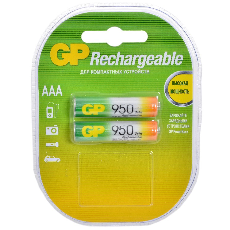 Аккумуляторы. Зарядные устройства Аккумулятор ААA R3 GP 950mAh