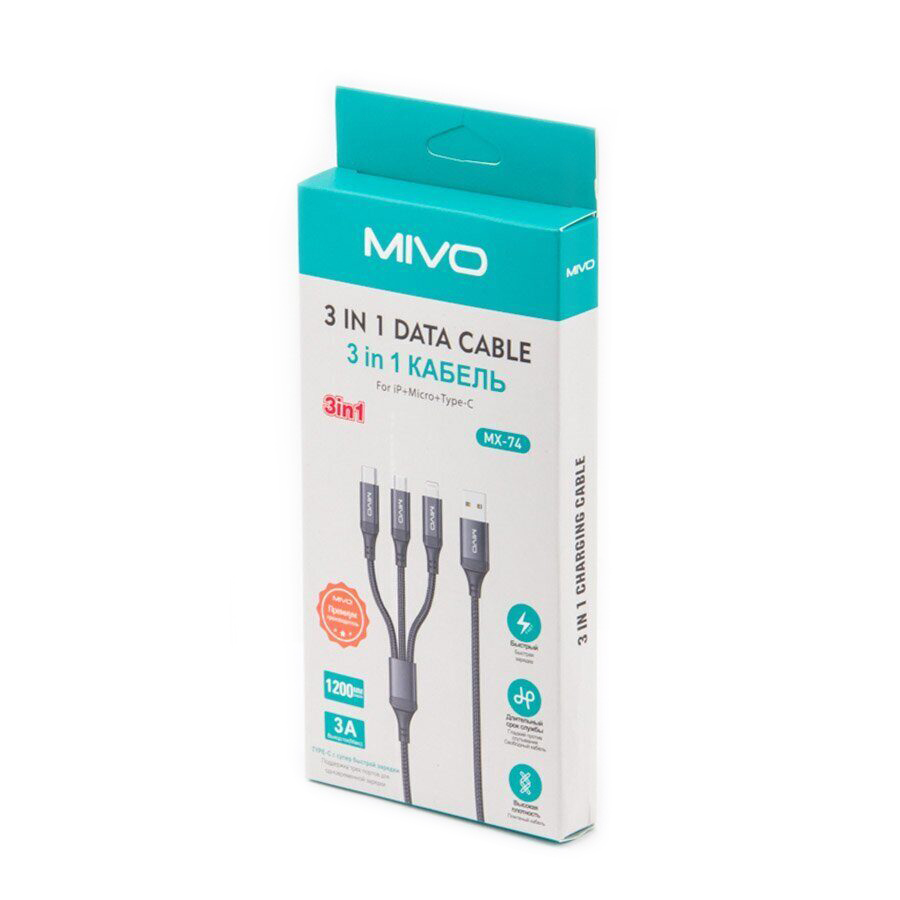 Зарядные устройства для смартфонов, Кабели Mivo MX-74 