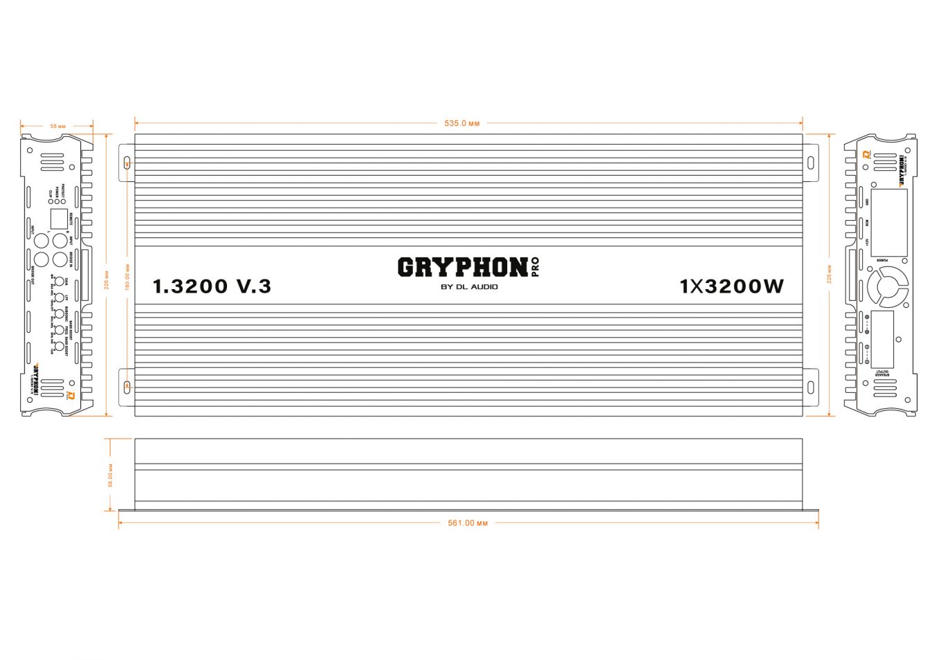 Одноканальные усилители DL Audio Gryphon Pro 1.3200 V3 