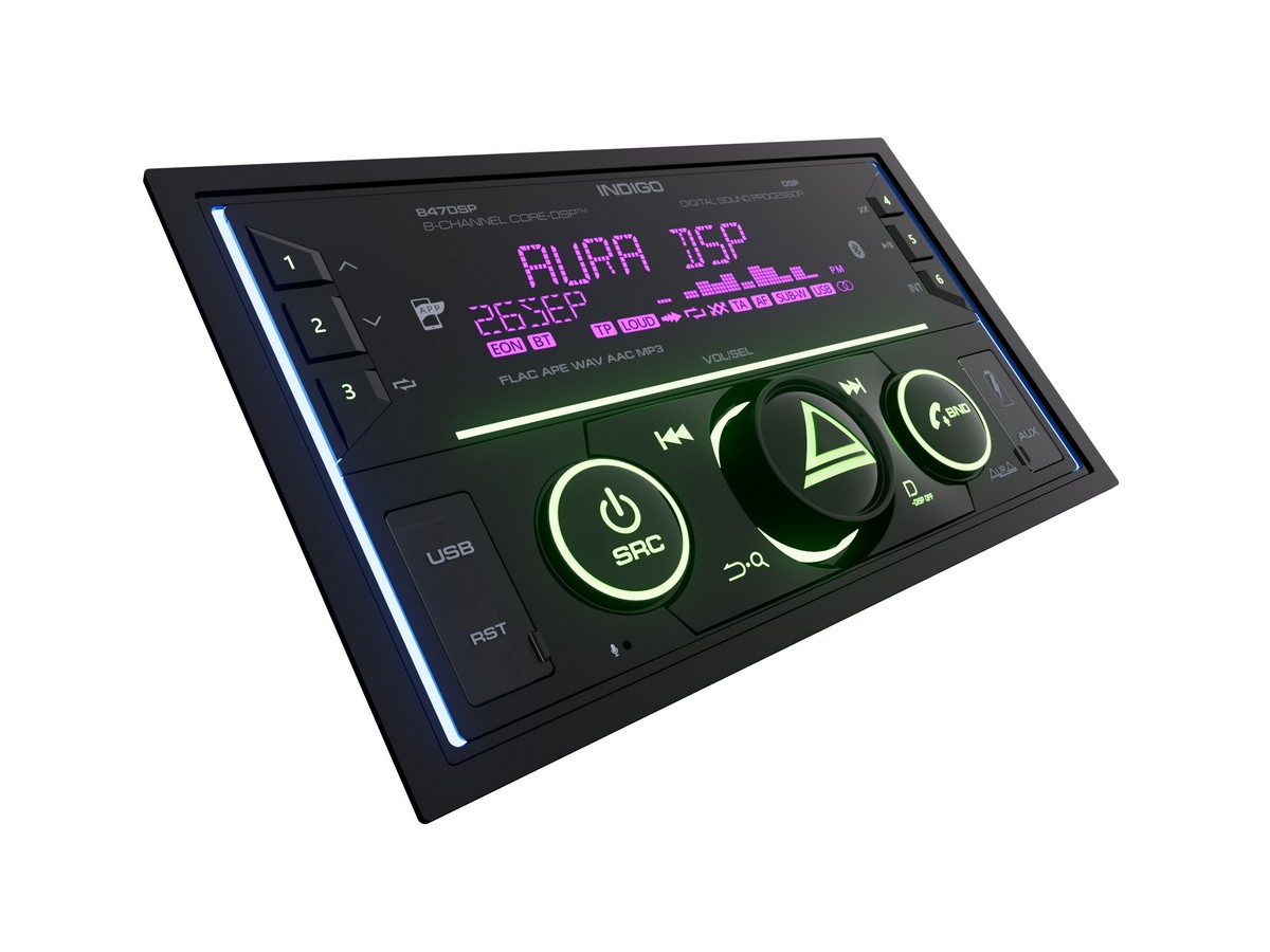 2-DIN DVD/MP3 ресиверы AurA INDIGO-847DSP MkII 
