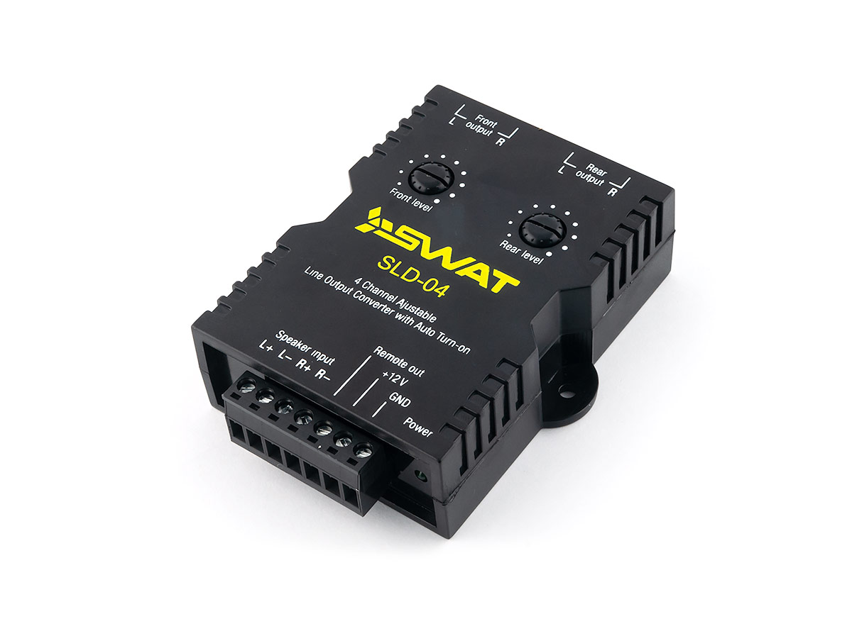Интерфейсы для подключения усилителей Swat SLD-04 