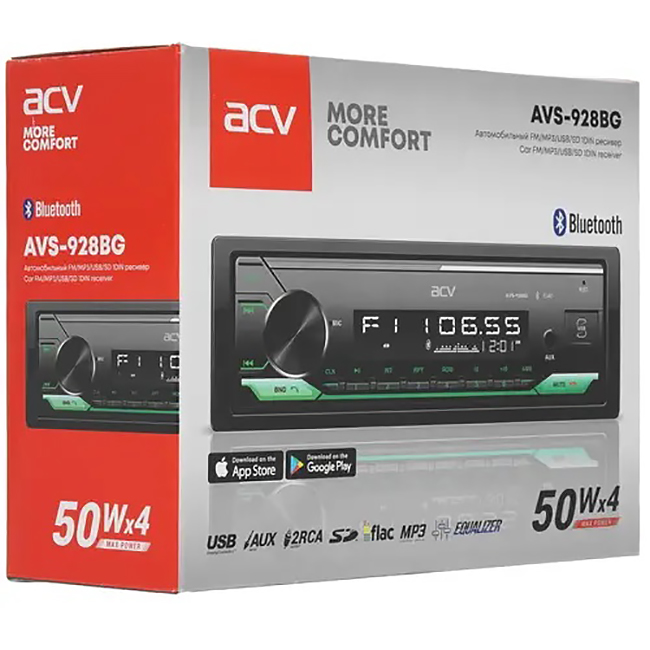 1-DIN USB/SD-ресиверы (без CD) ACV AVS-928BG 