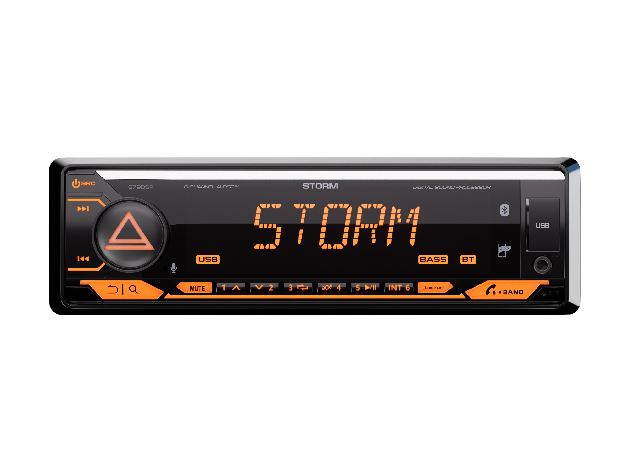 1-DIN USB/SD-ресиверы (без CD) AurA STORM-679DSP 