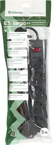 Сетевые фильтры, Удлинители Defender ES largo