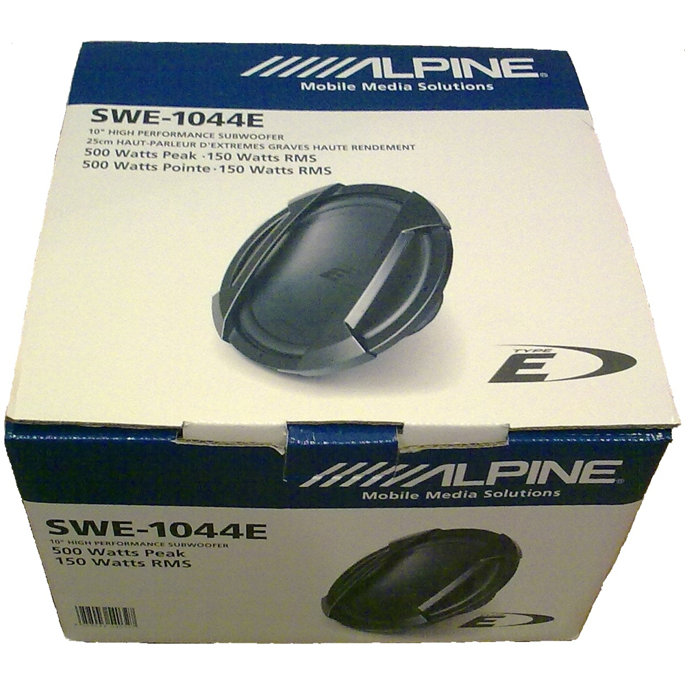 Сабвуферные динамики Alpine SWE-1044E 