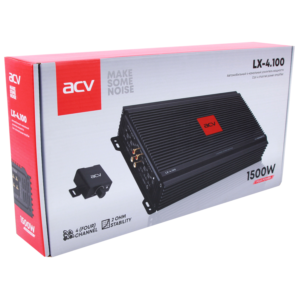 Четырёхканальные усилители ACV LX-4.100 