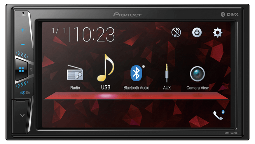 2-DIN Медиа-ресиверы со встроенным ЖК-экраном (без DVD) Pioneer DMH-G225BT 