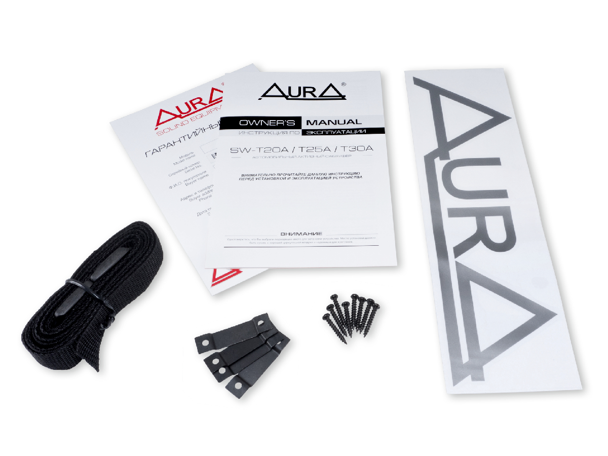 Cабвуферы корпусные активные AurA SW-T25A 