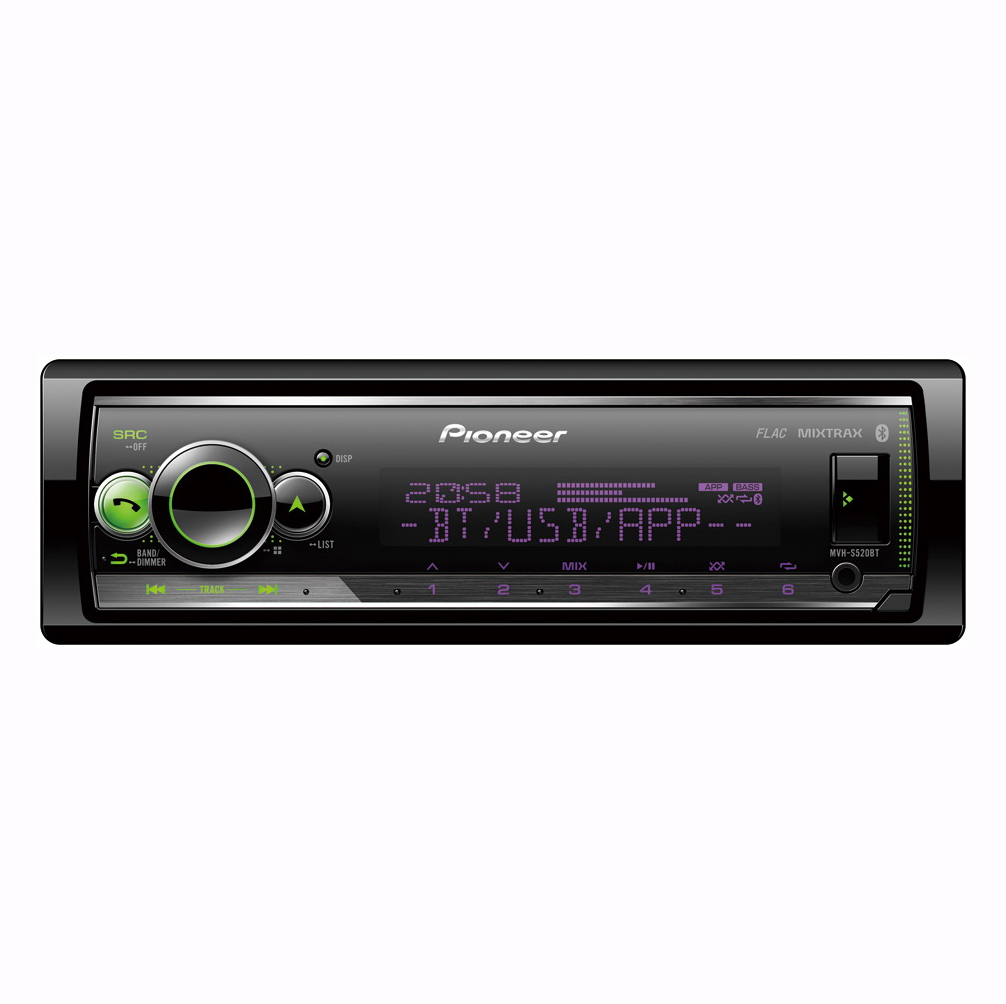 1-DIN USB/SD-ресиверы (без CD) Pioneer MVH-S520BT 