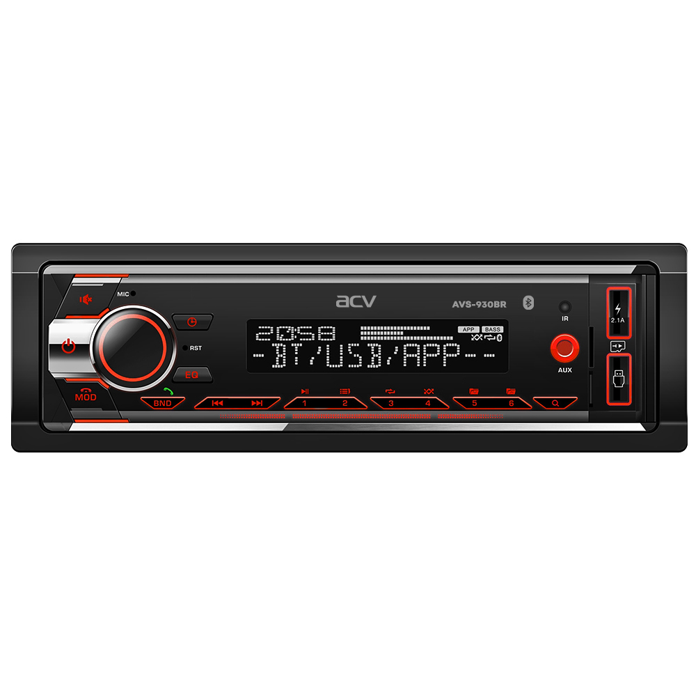 1-DIN USB/SD-ресиверы (без CD) ACV AVS-930BR 