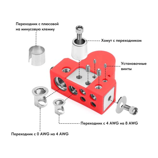 Клеммы аккумуляторные Recoil BTL 