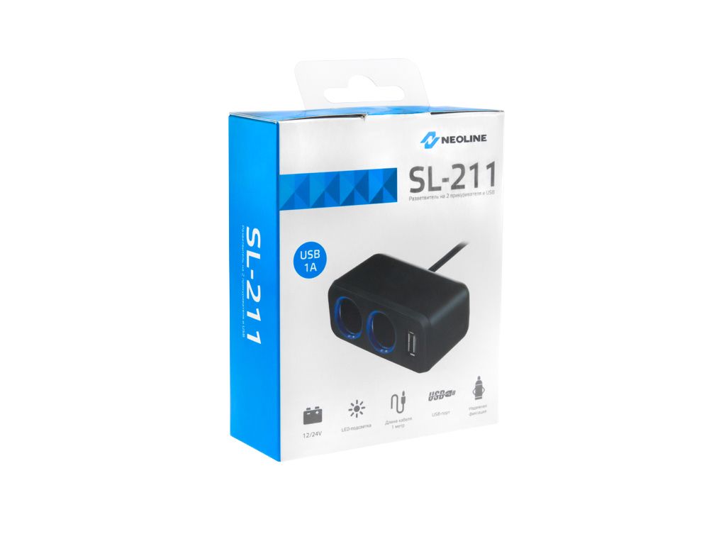 Разветвители для прикуривателей Neoline SL-211