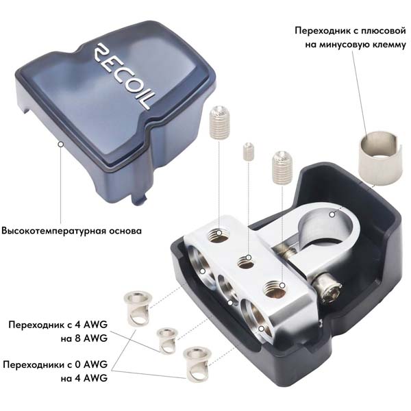 Клеммы аккумуляторные Recoil PBT-2014 