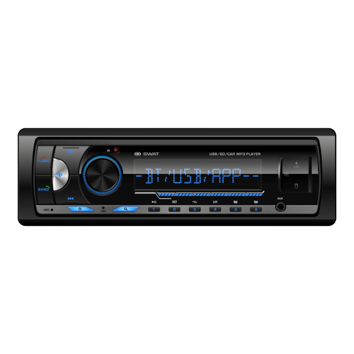 1-DIN USB/SD-ресиверы (без CD) Swat WX-509D 