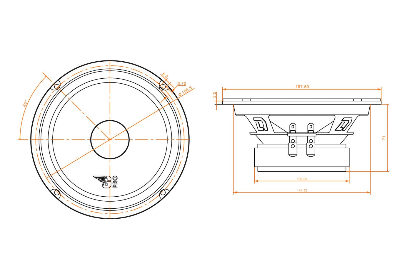 DL Audio Gryphon PRO 165 Midbass