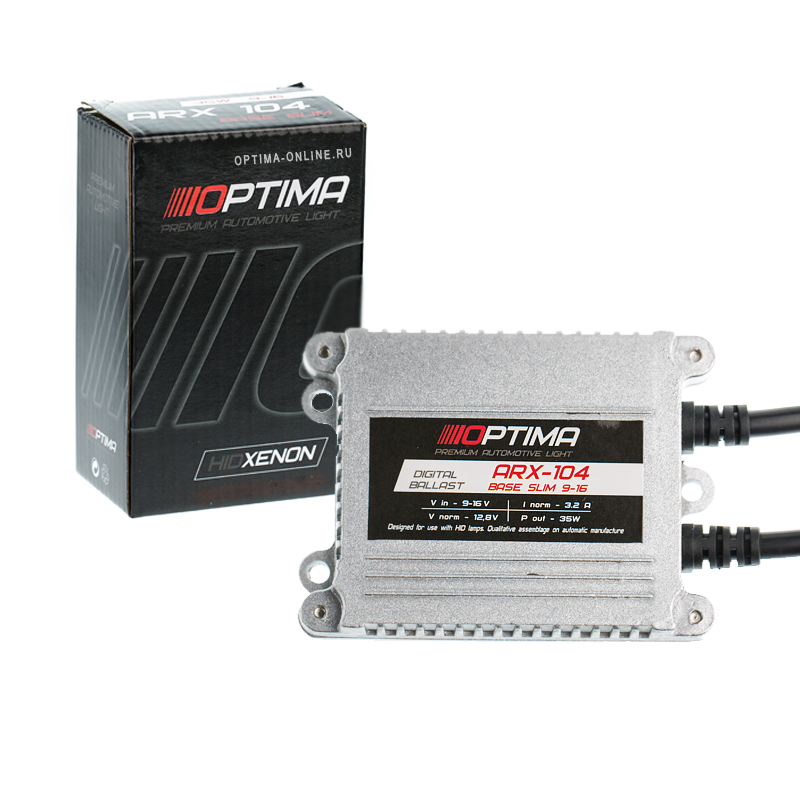 Блок розжига OPTIMA BASE ARX 104 Slim АС 9-16V