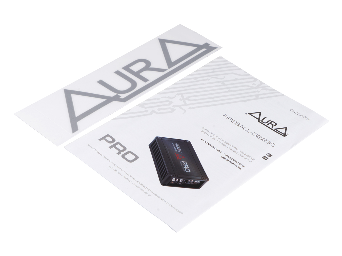 Двух и трехканальные усилители AurA FIREBALL-D2.230 PRO 