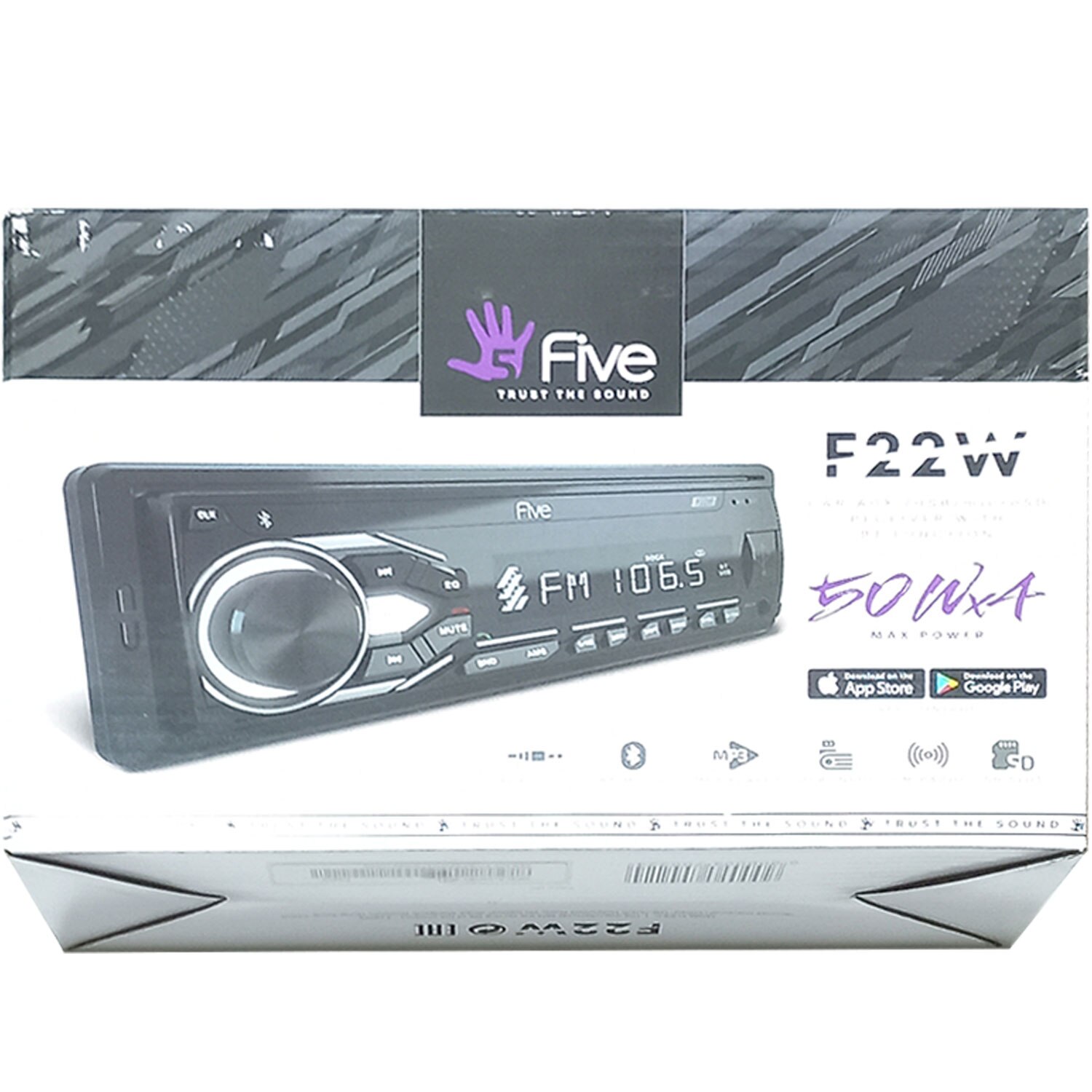 1-DIN USB/SD-ресиверы (без CD) FIVE F22W 