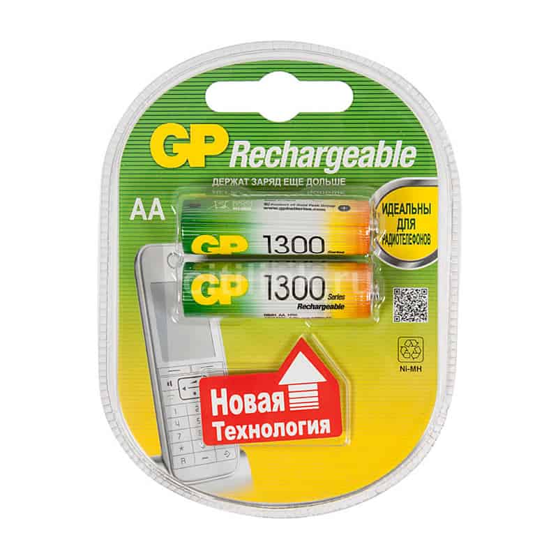 Аккумуляторы. Зарядные устройства Аккумулятор АА R6 GP 1300mAh